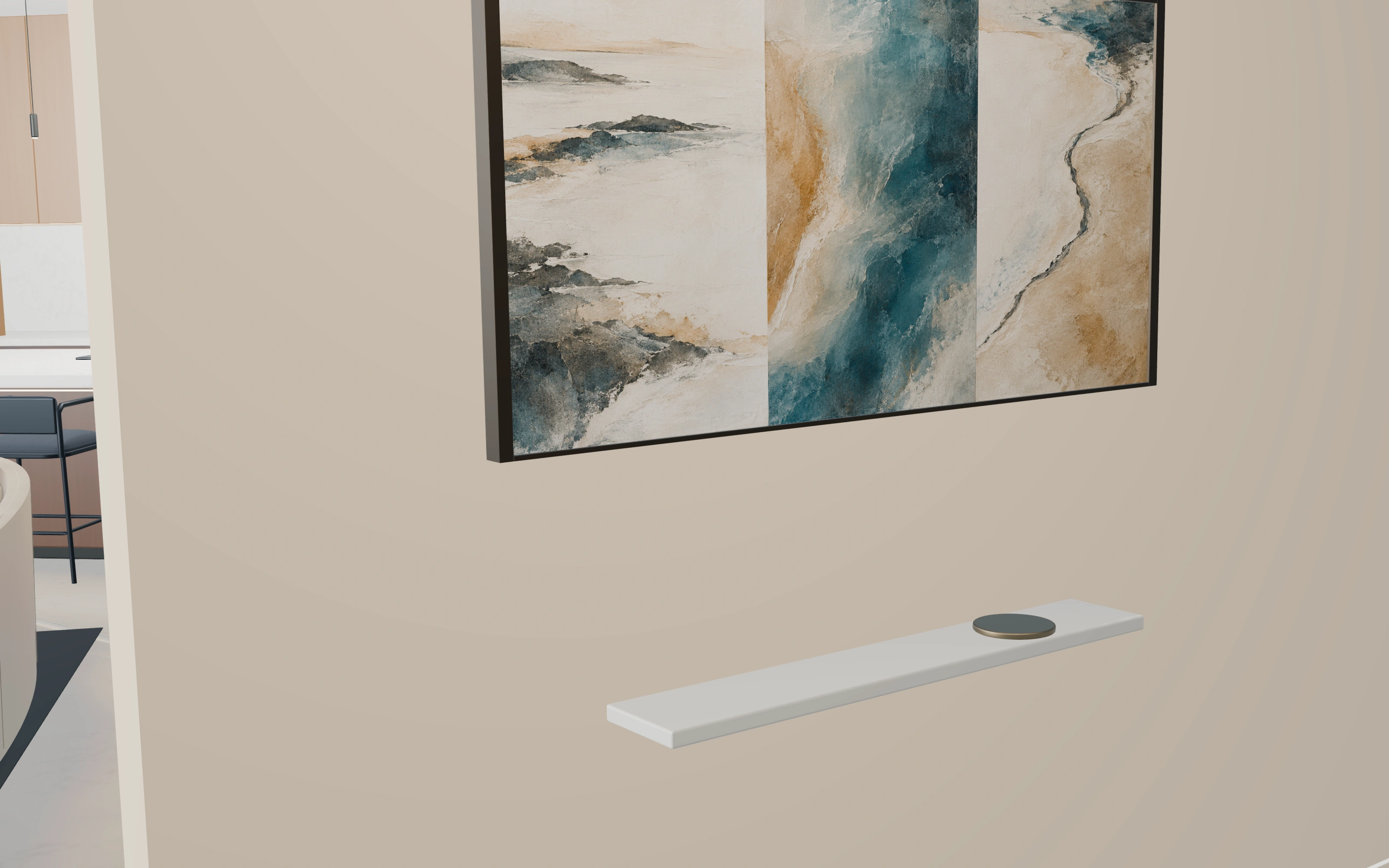 Residence Azure interactive model: artwork and material